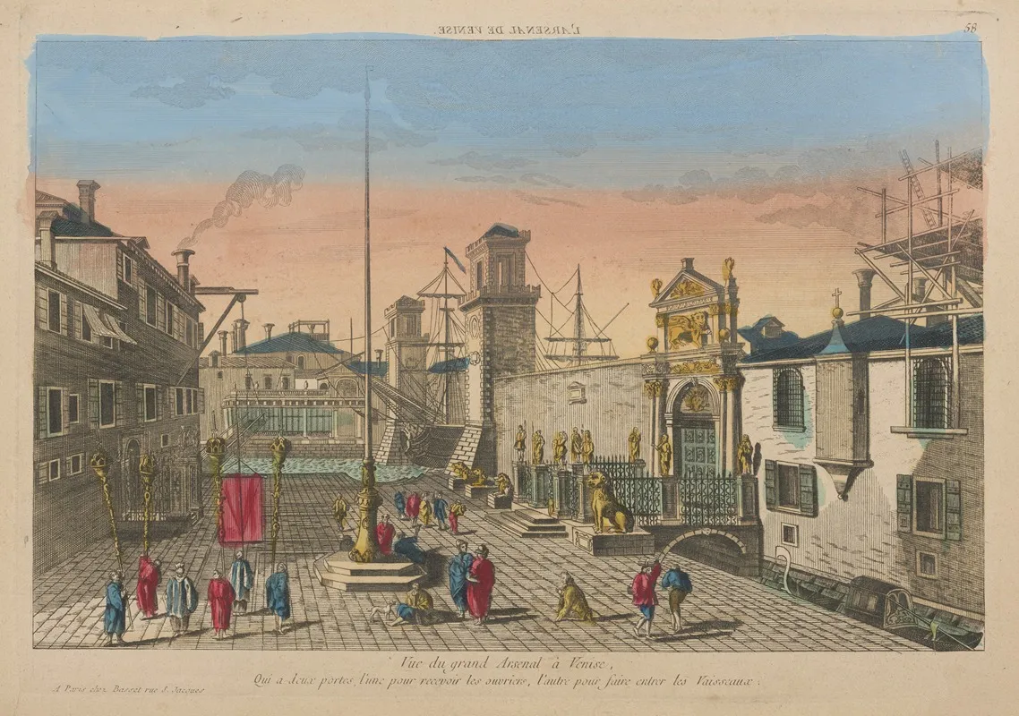 View Of The Great Arsenal In Venice