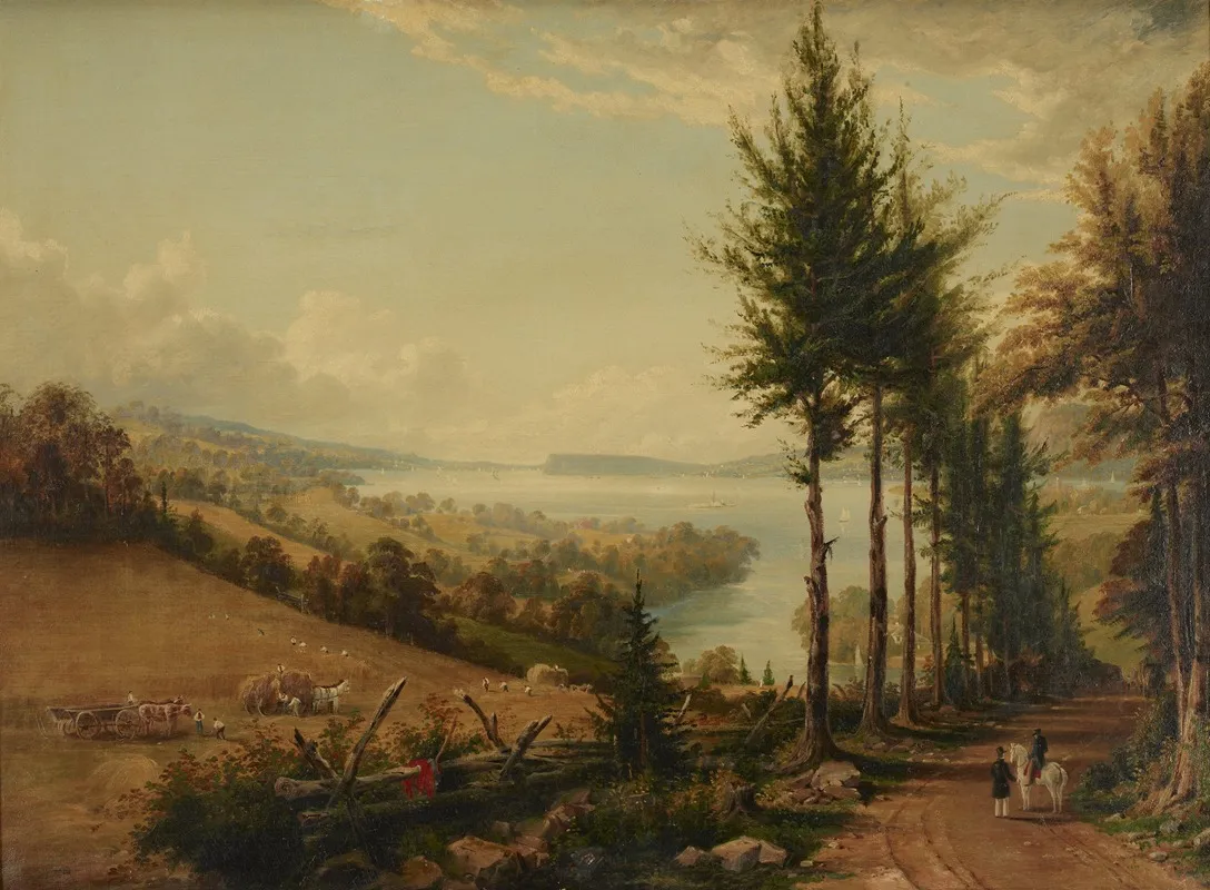 View Of The Hudson From Hortons Road Near Croton Wall Art by Robert Havell - High-Resolution Digital Print