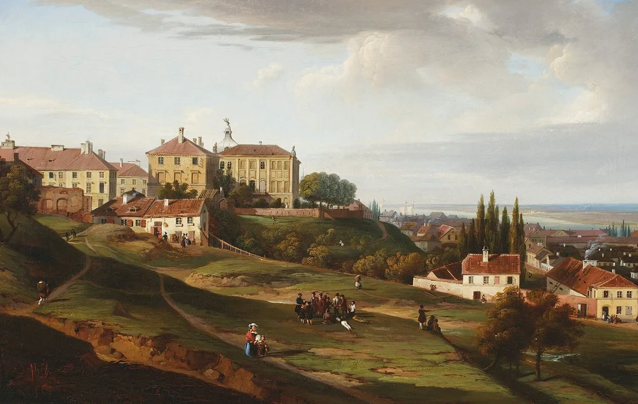 View Of The Kazimierz Palace From Powisle Wall Art by Marcin Zaleski - High-Resolution Digital Print