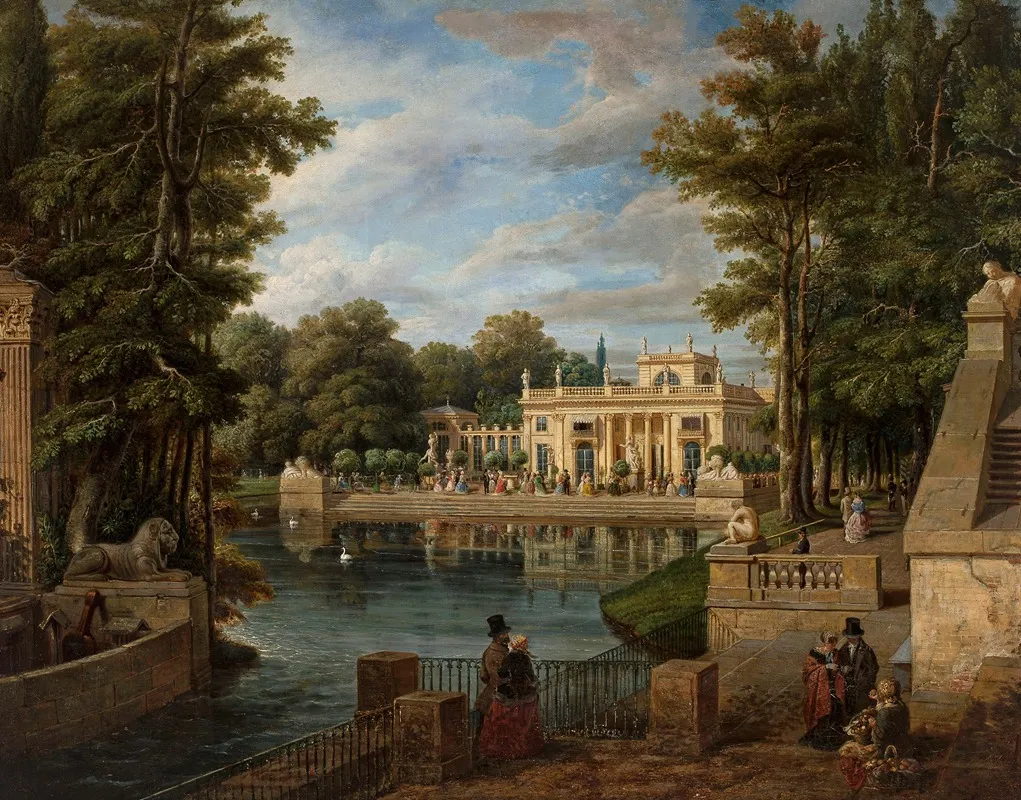View Of The Lazienki Palace In Summer Wall Art by Marcin Zaleski - High-Resolution Digital Print