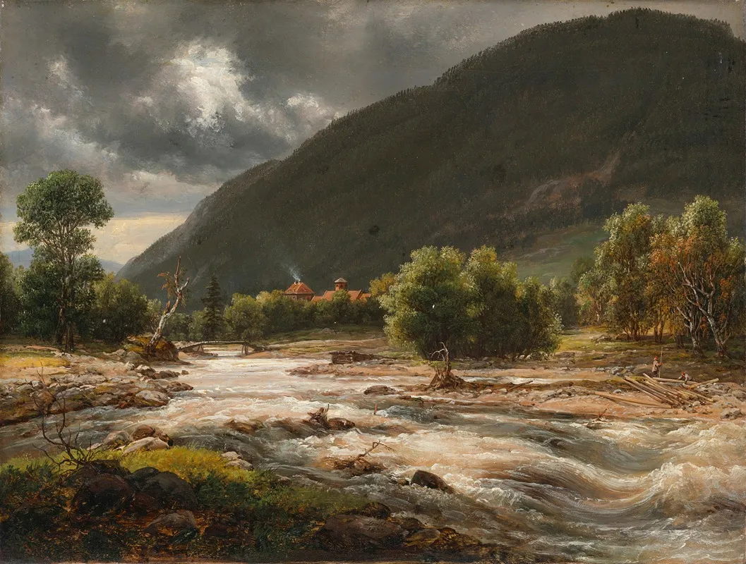 View Of The Marelv Near Tinn Wall Art by Johan Christian Dahl - High-Resolution Digital Print