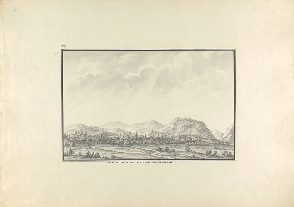 View Of The Modern City Of Pergamon