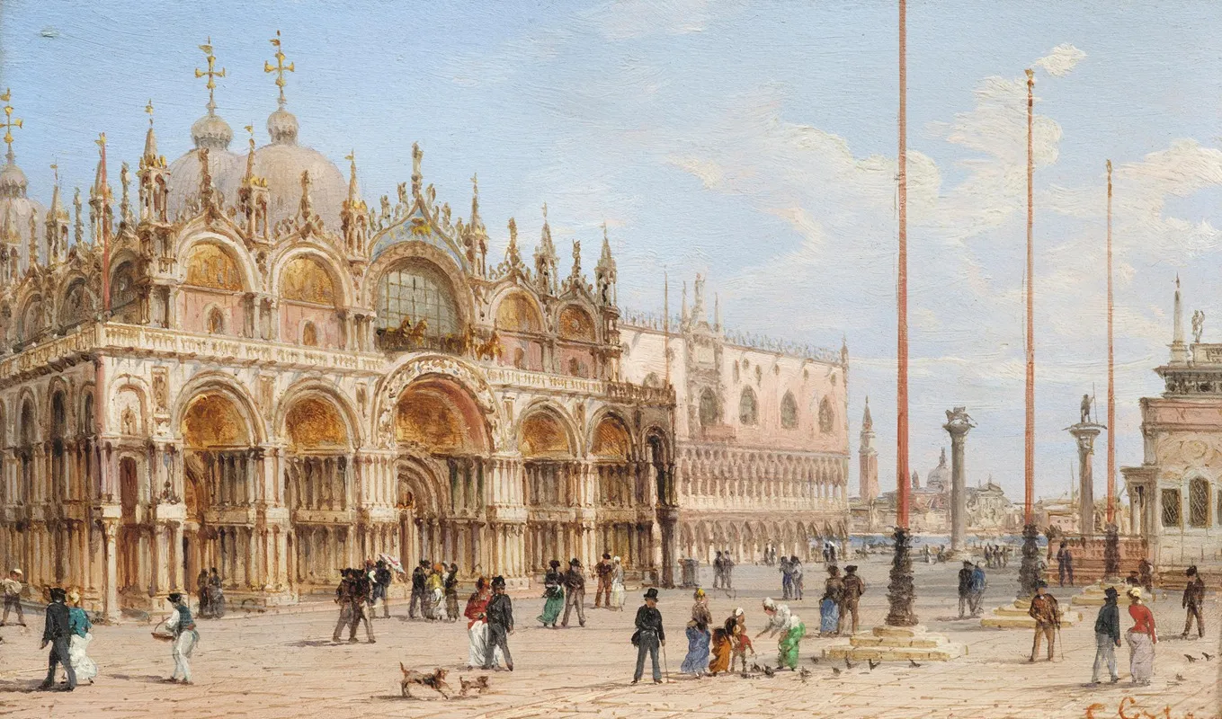 View Of The Molo With The Palazzo Ducale And Santa Maria Della Salute