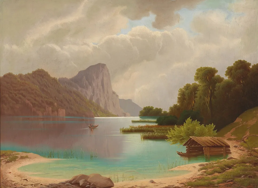 View Of The Mondsee Wall Art by Anton Pick - High-Resolution Digital Print