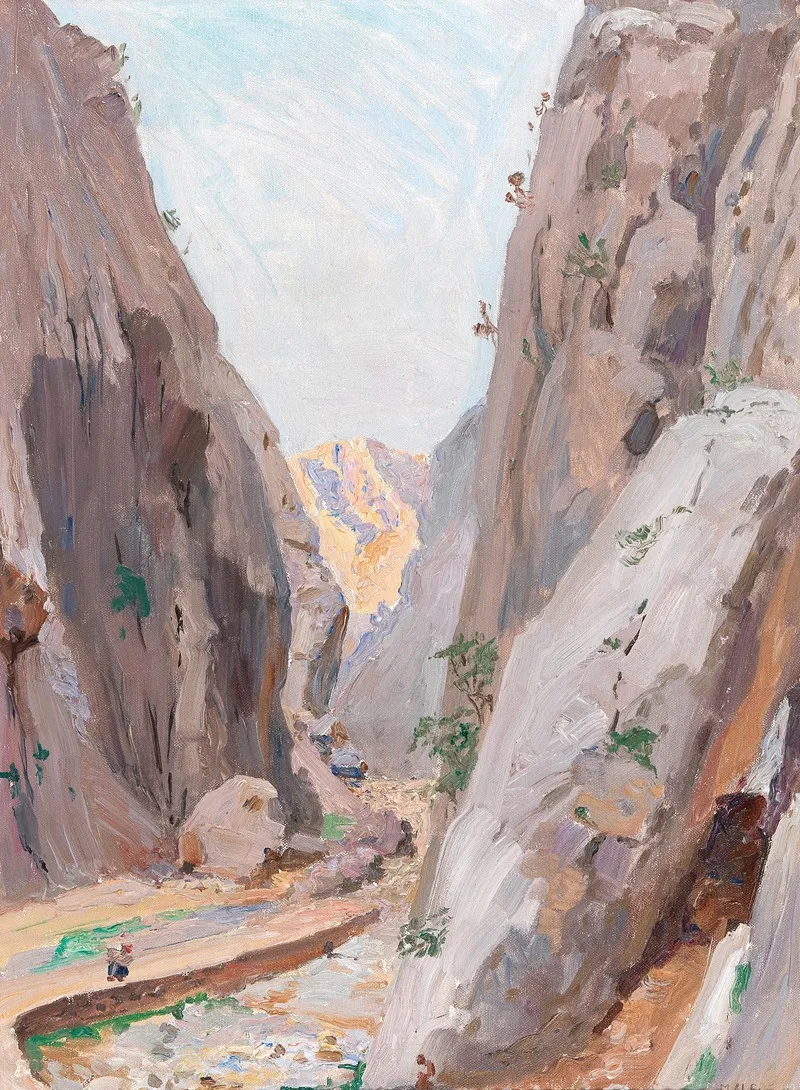 View Of The Mountains Near Zadar Wall Art by Menci Clement Crnčić - High-Resolution Digital Print
