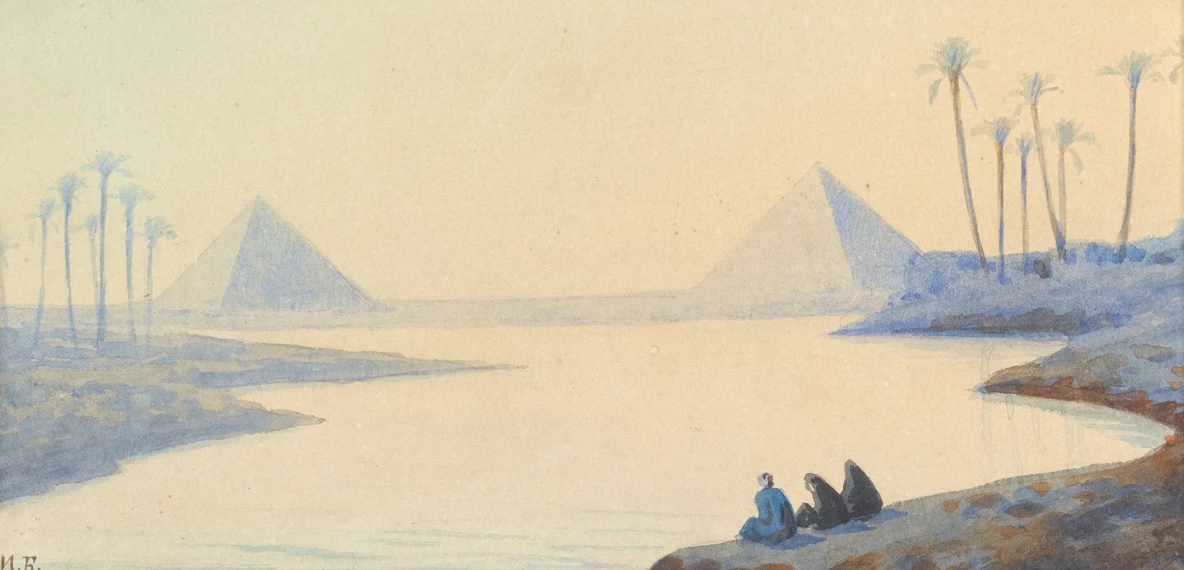View Of The Nile Wall Art by Ivan Bilibin - High-Resolution Digital Print