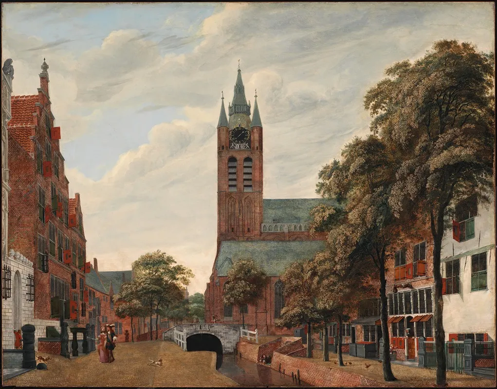 View Of The Oude Delft Canal Delft