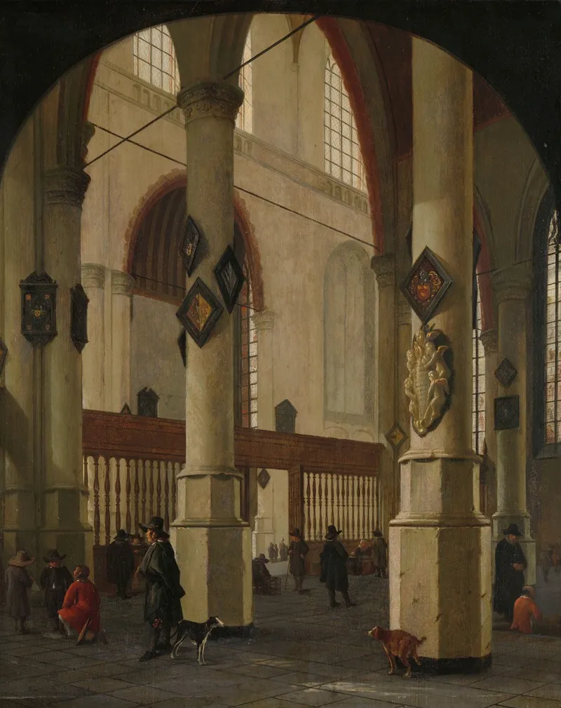 View Of The Oude Kerk In Delft