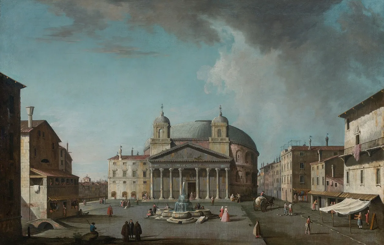 View Of The Pantheon Rome Wall Art by Jacopo Fabris - High-Resolution Digital Print