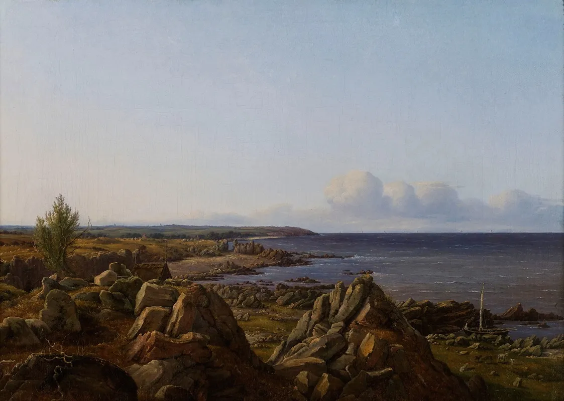 View Of The Parish Of Osterlarsker Wall Art by Vilhelm Petersen - High-Resolution Digital Print