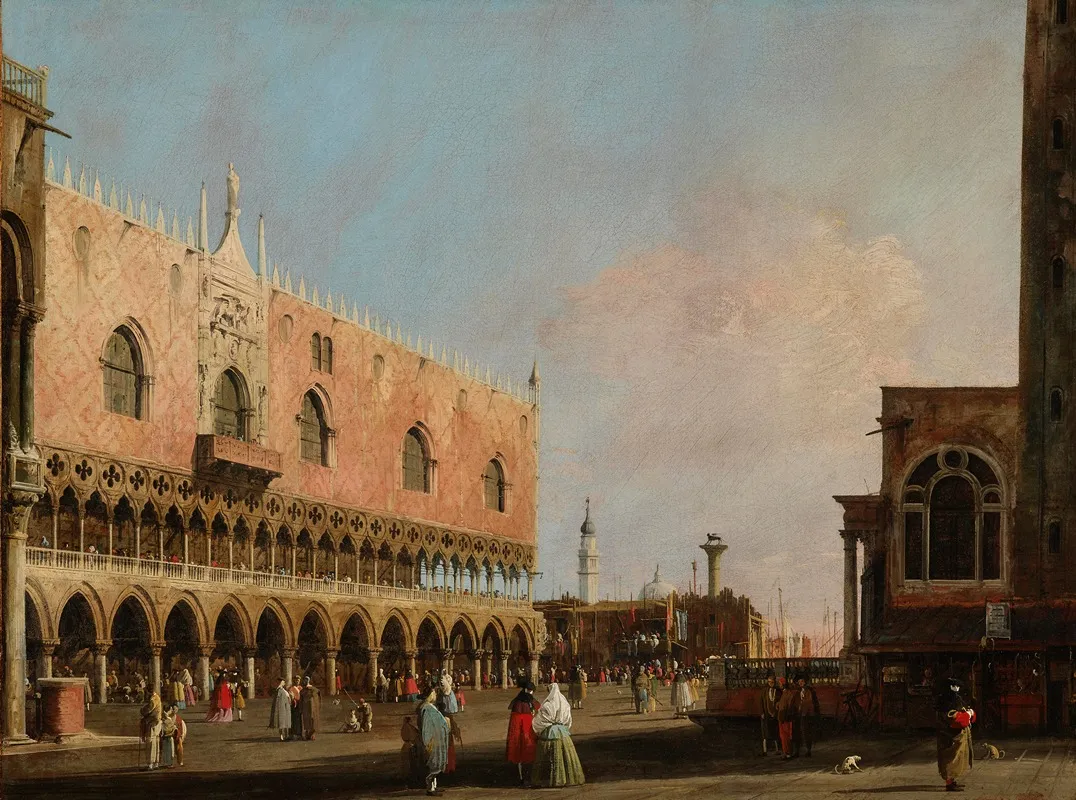 View Of The Piazzetta San Marco Looking South Wall Art by Canaletto - High-Resolution Digital Print