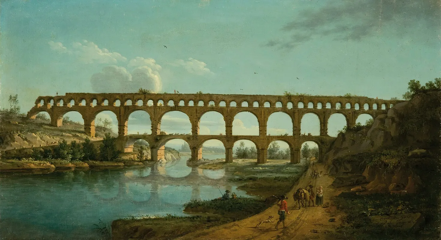 View Of The Pont Du Gard Wall Art by Paul Grégoire - High-Resolution Digital Print