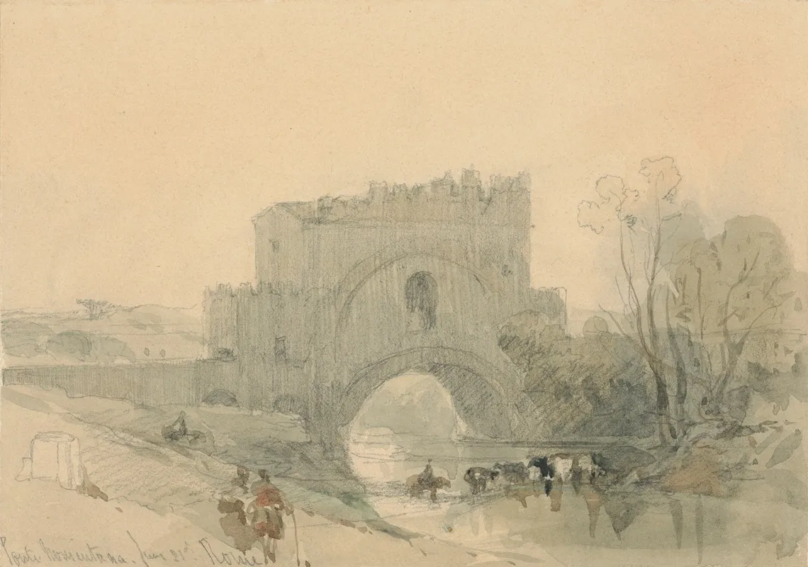 View Of The Ponte Nomentano Rome