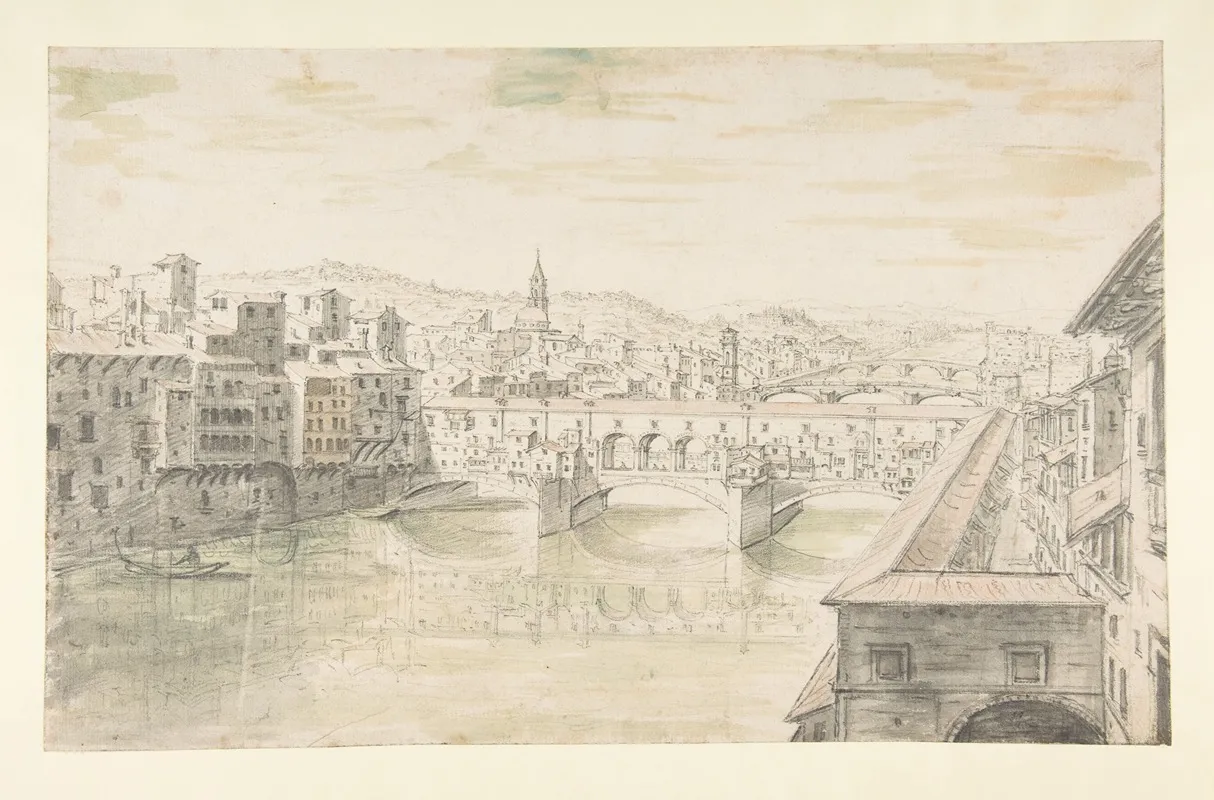View Of The Ponte Vecchio Florence