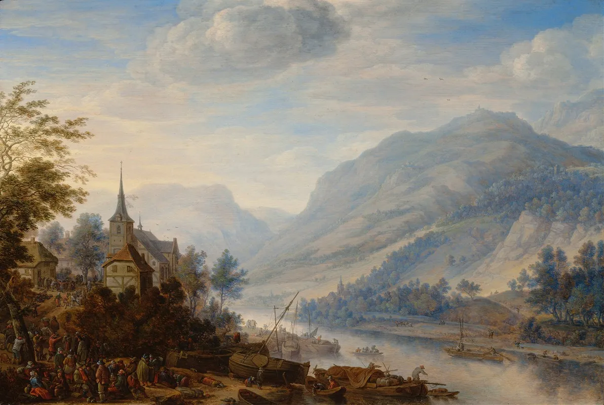 View Of The Rhine At Reineck