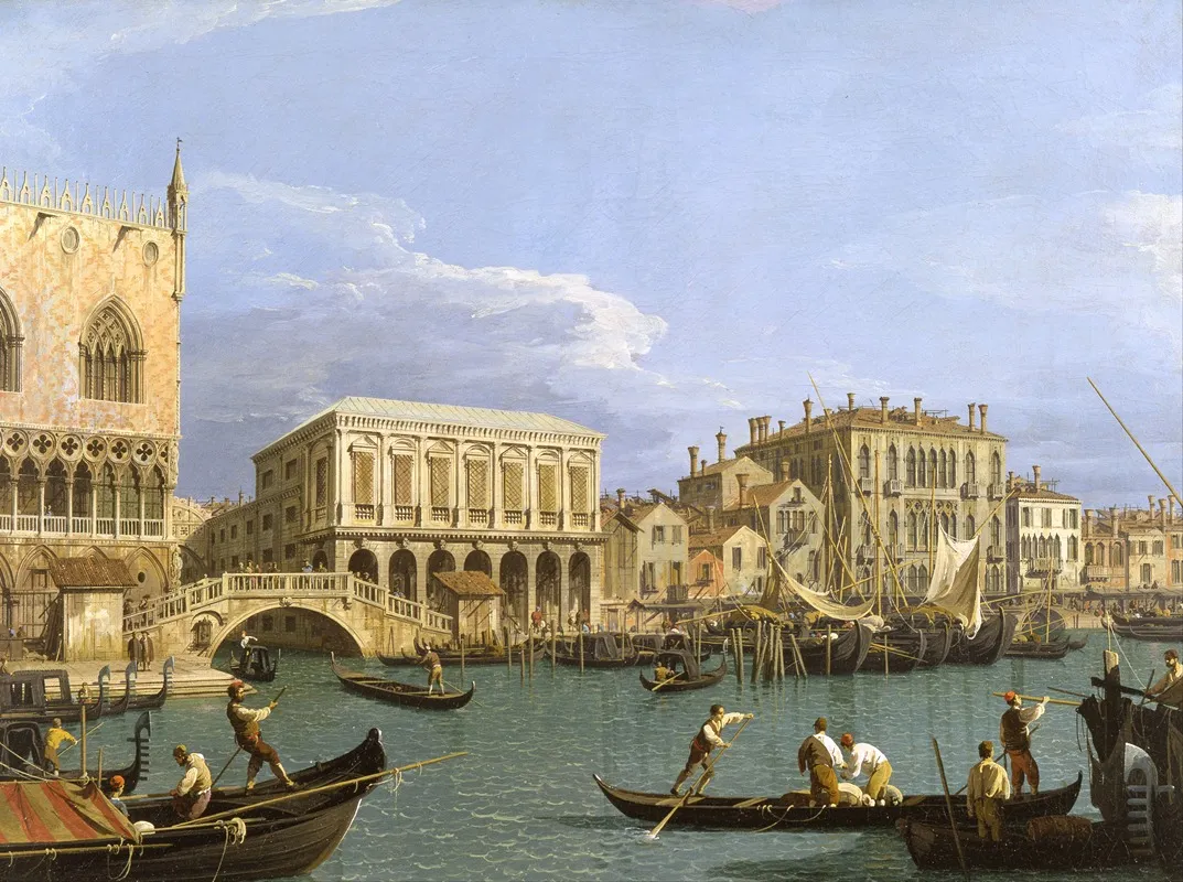 View Of The Riva Degli Schiavoni Venice Wall Art by Canaletto - High-Resolution Digital Print
