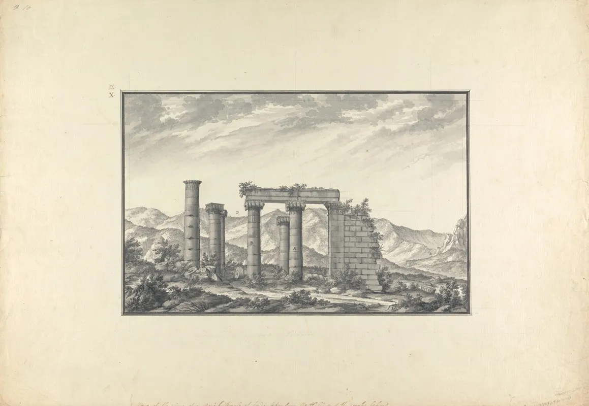 View Of The Ruins Of An Ionic Temple At Sardis Probably The Temple Of Neptune
