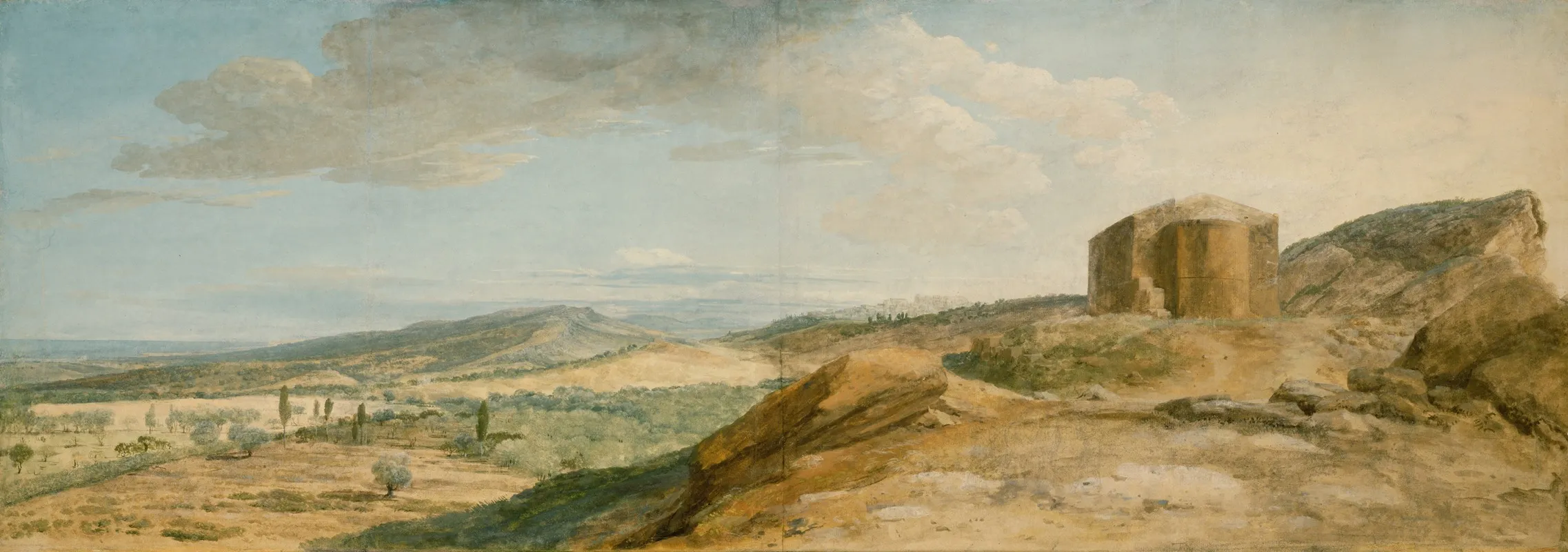 View Of The Ruins Of The Temple Of Ceres In The Valley Of Agrigento
