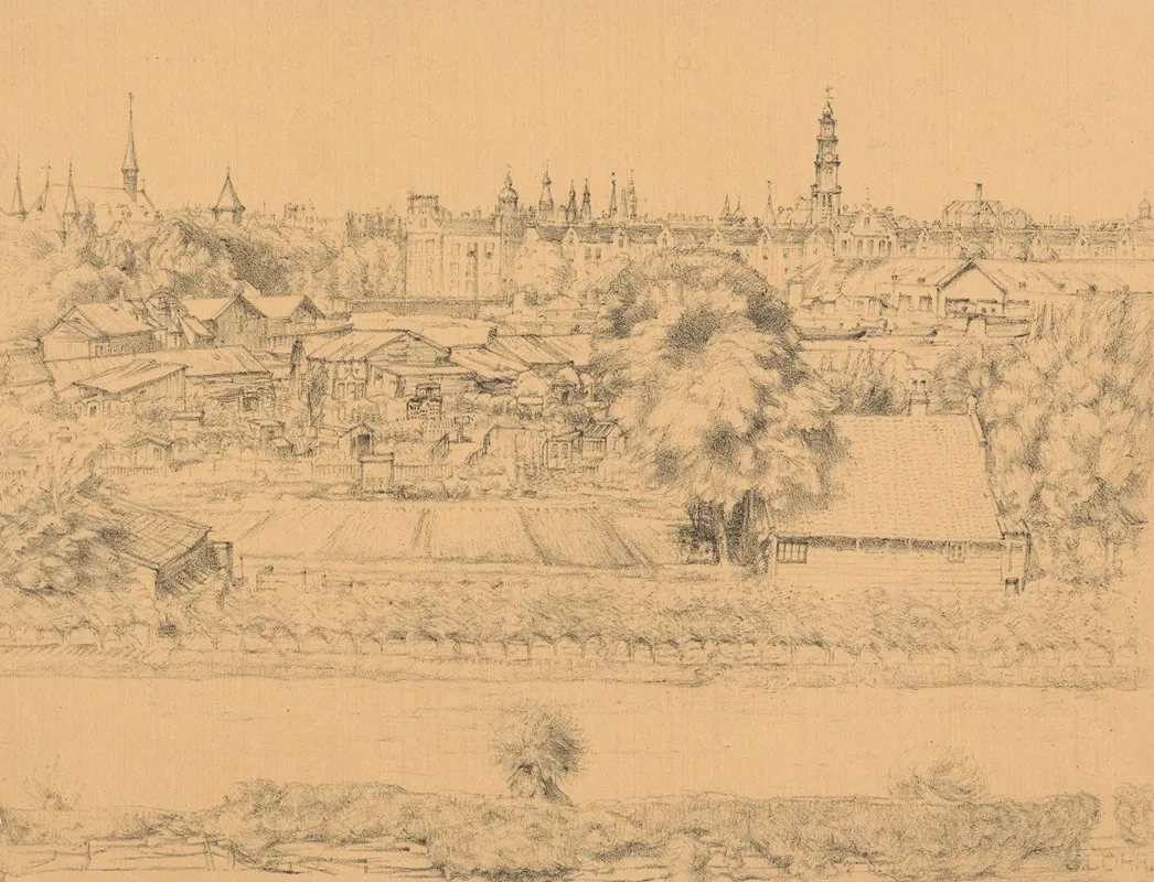 View Of The Slatuinen In Amsterdam Wall Art by Johannes Löhr - High-Resolution Digital Print