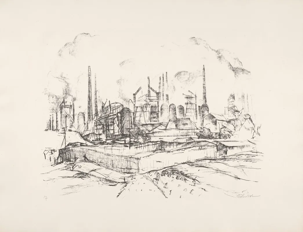 View Of The Steelworks From The Great Furnaces