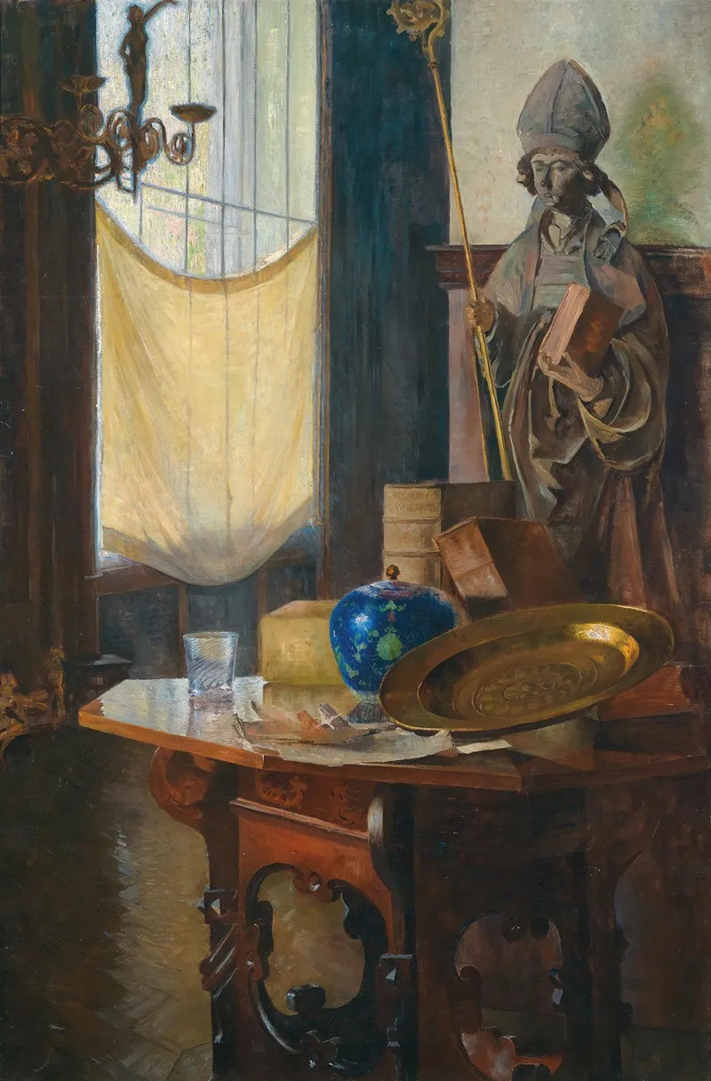 View Of The Studio Wall Art by Carl Moll - High-Resolution Digital Print