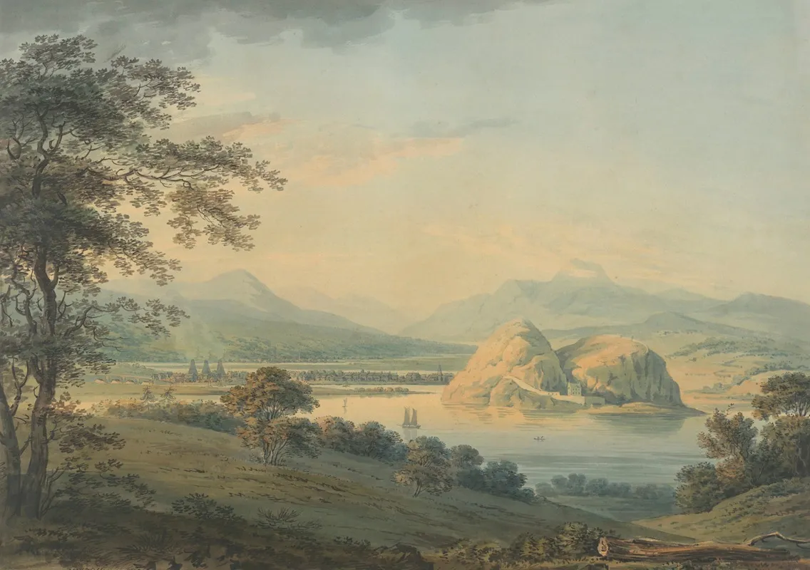 View Of The Town And Castle Of Dumbarton