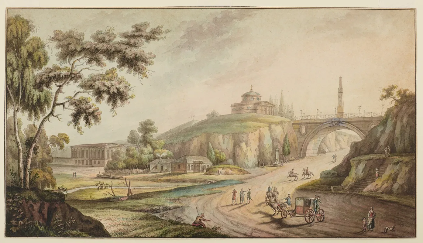 View Of The Ujazdowski Church Wall Art by Zygmunt Vogel - High-Resolution Digital Print