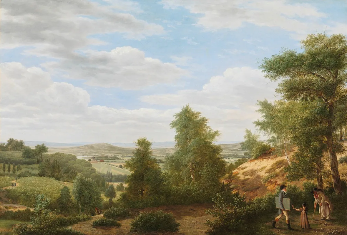 View Of The Valley Of Montmorency Near Saint Leu La Foret Wall Art by Pieter Rudolph Kleijn - High-Resolution Digital Print