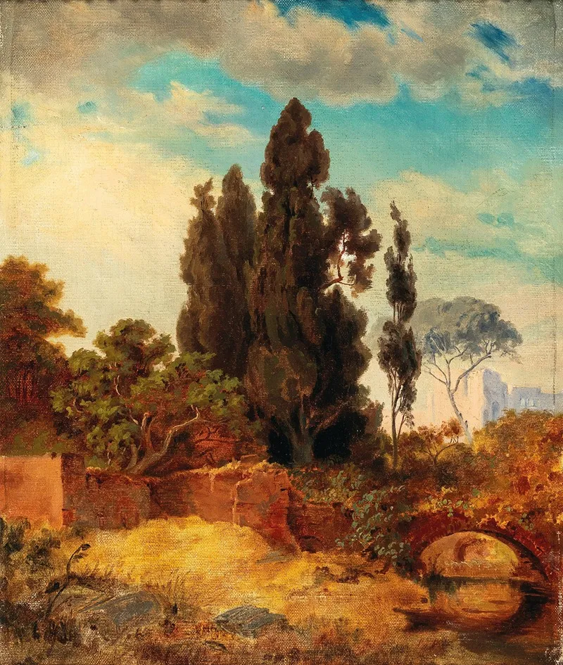 View Of The Villa Hadriana Tivoli