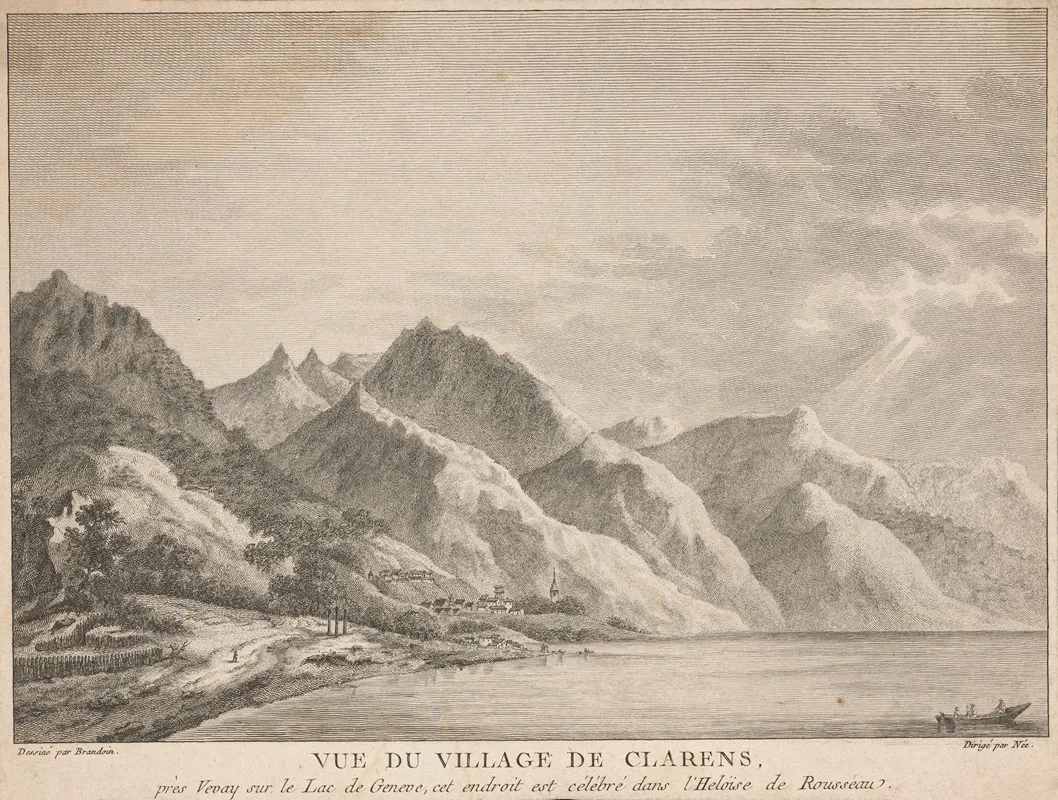 View Of The Village Of Clarens Wall Art by François Denis Née - High-Resolution Digital Print