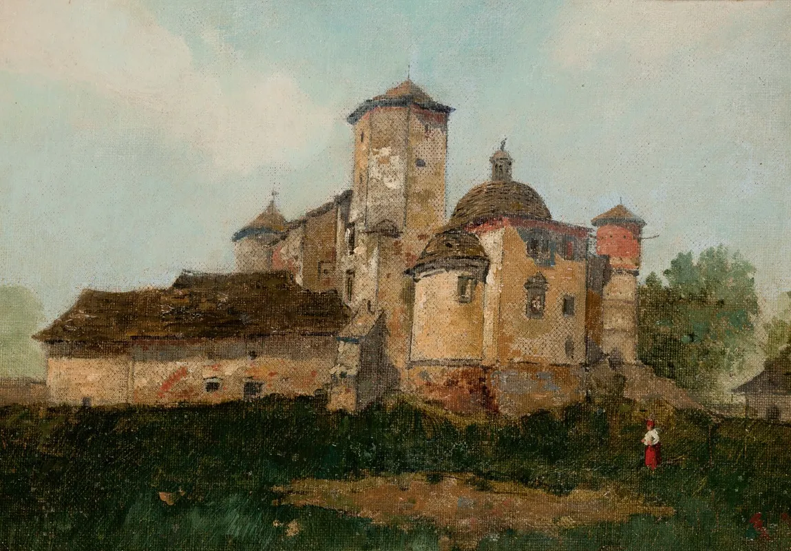 View Of The Wisnicz Castle From The Chapels Side