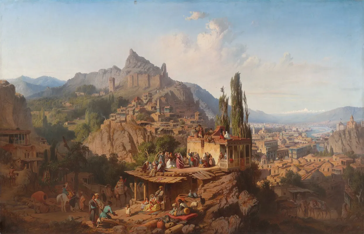 View Of Tiflis Wall Art by Paul Franken - High-Resolution Digital Print