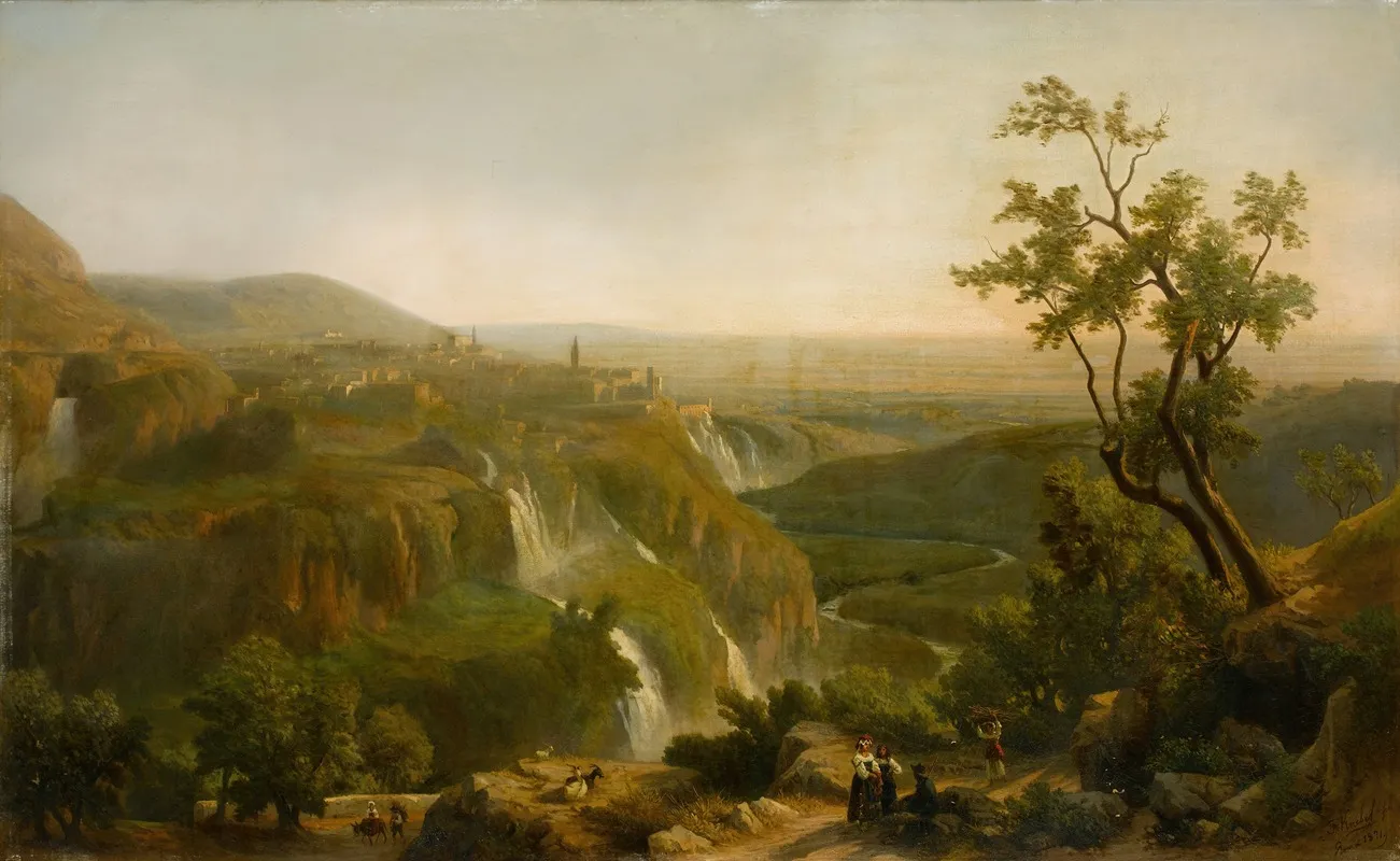 View Of Tivoli 5 Wall Art by Franz Knébel The Younger - High-Resolution Digital Print
