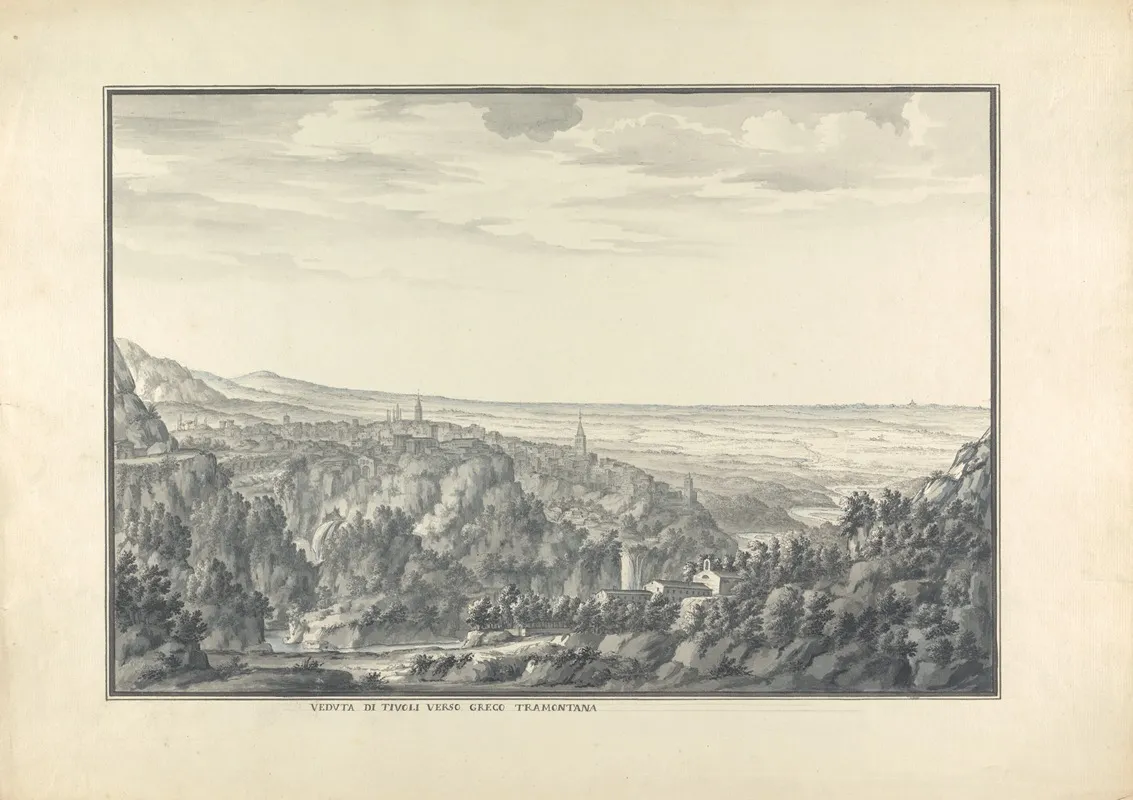 View Of Tivoli In The Direction Of The North Wind