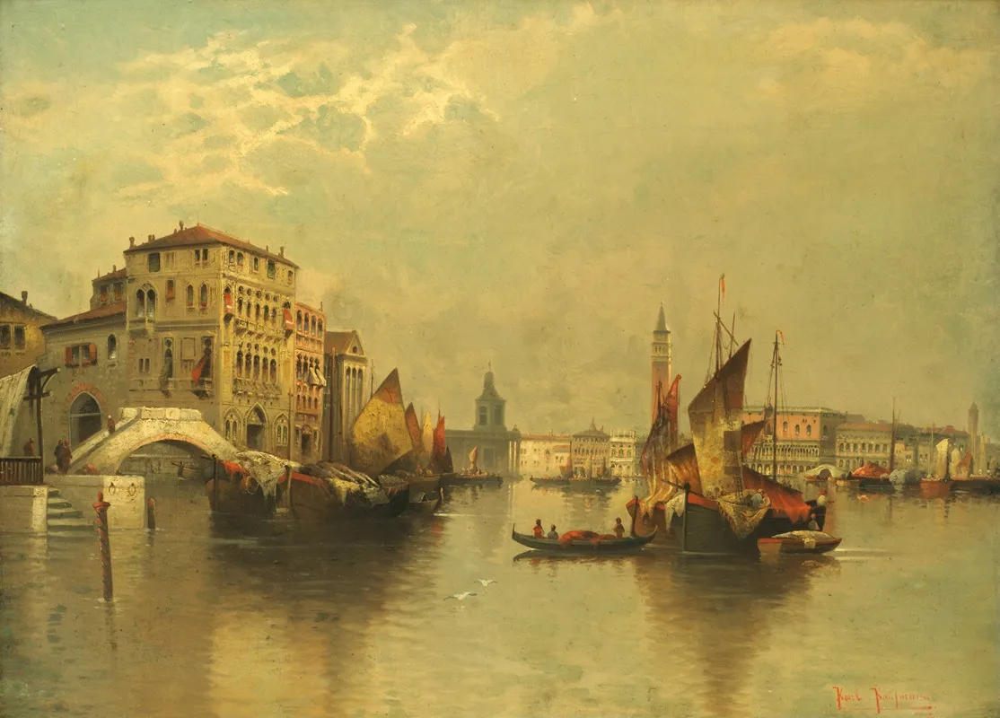 View Of Venice 12 Wall Art by Karl Kaufmann - High-Resolution Digital Print
