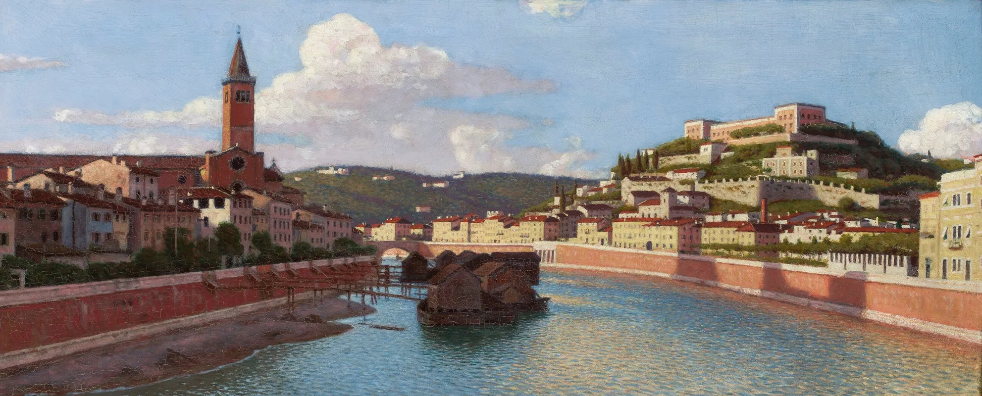 View Of Verona 2 Wall Art by Aleksander Gierymski - High-Resolution Digital Print