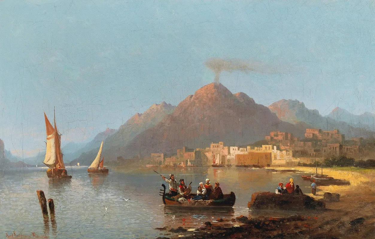 View Of Vesuvius Wall Art by Karl Kaufmann - High-Resolution Digital Print