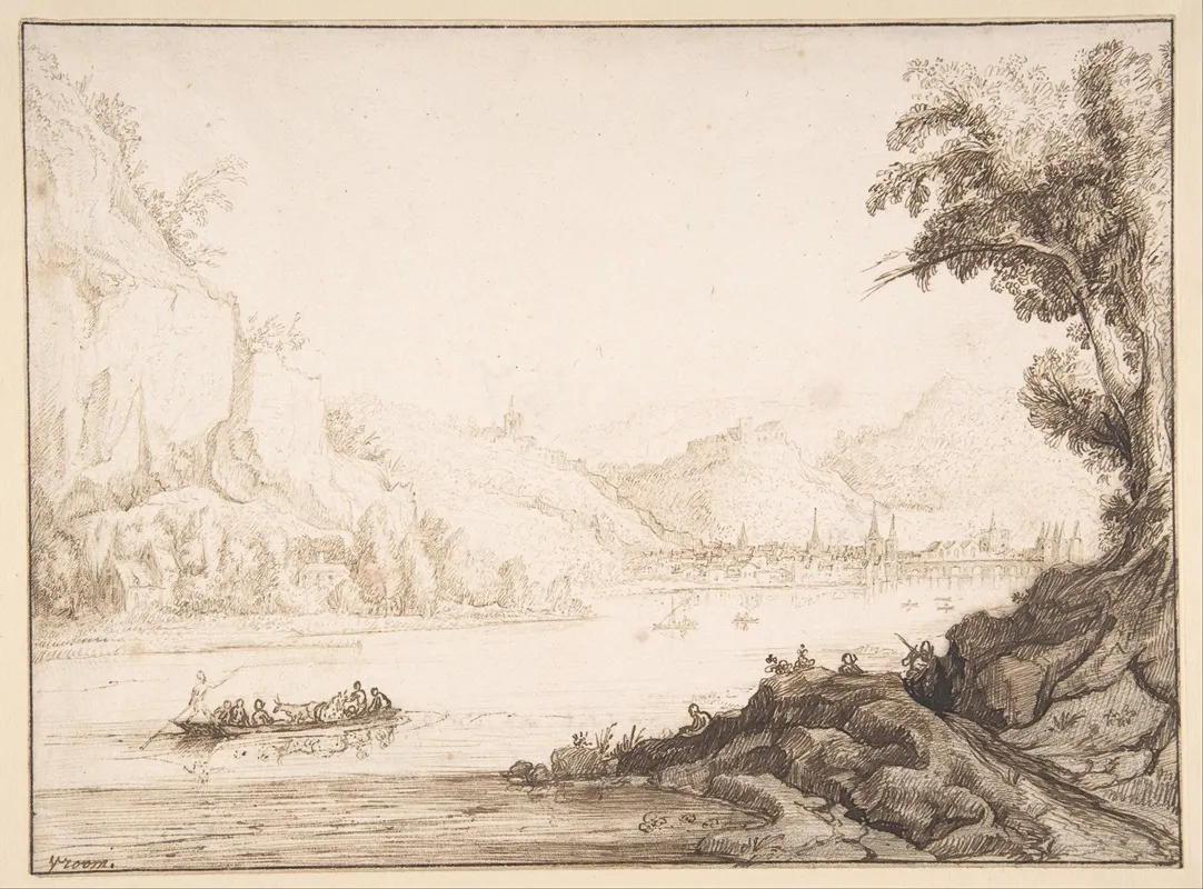 View Of Vienne On The Rhone Wall Art by Hendrik Cornelisz. Vroom - High-Resolution Digital Print