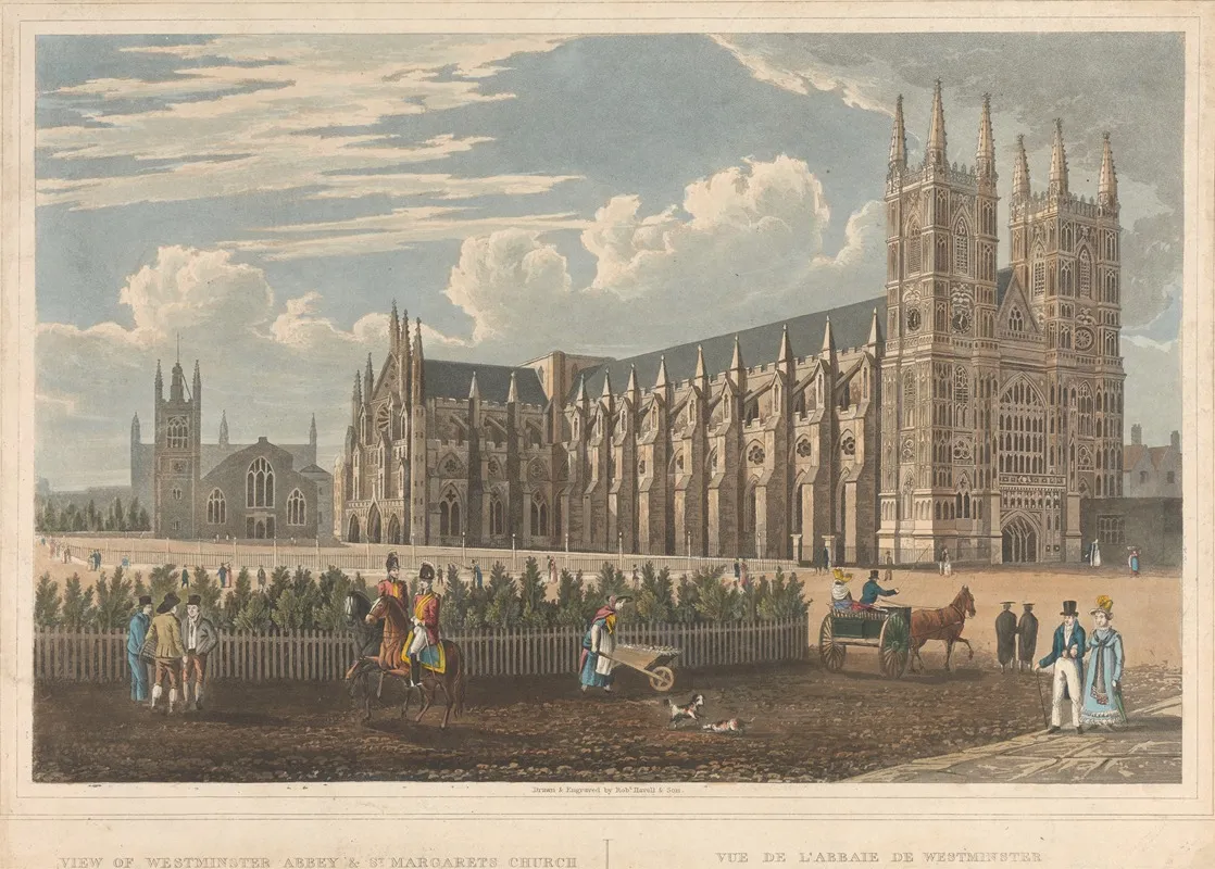 View Of Westminster Abbey And St Margarets Church