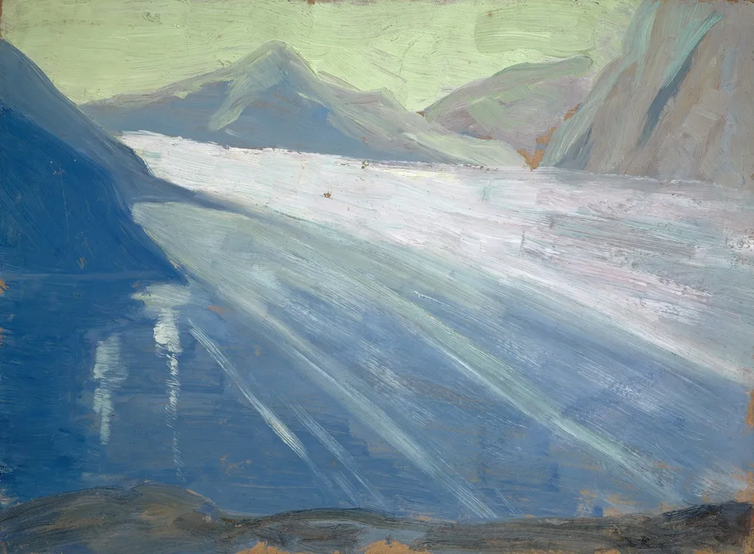 View On The Aletsch Glacier Ii