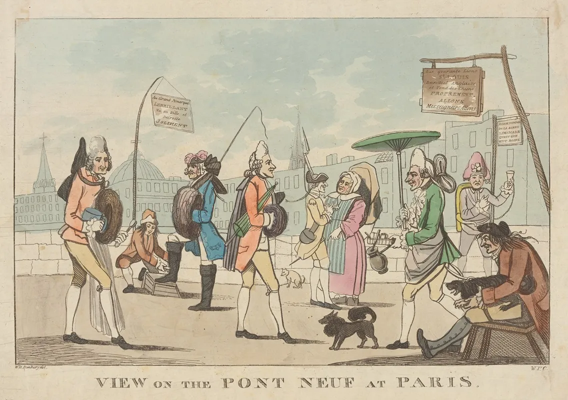 View On The Pont Neuf At Paris