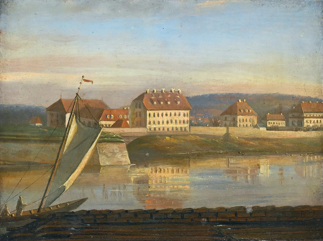 View Over The Elbe And The Barracks Wall Art by Johan Christian Dahl - High-Resolution Digital Print
