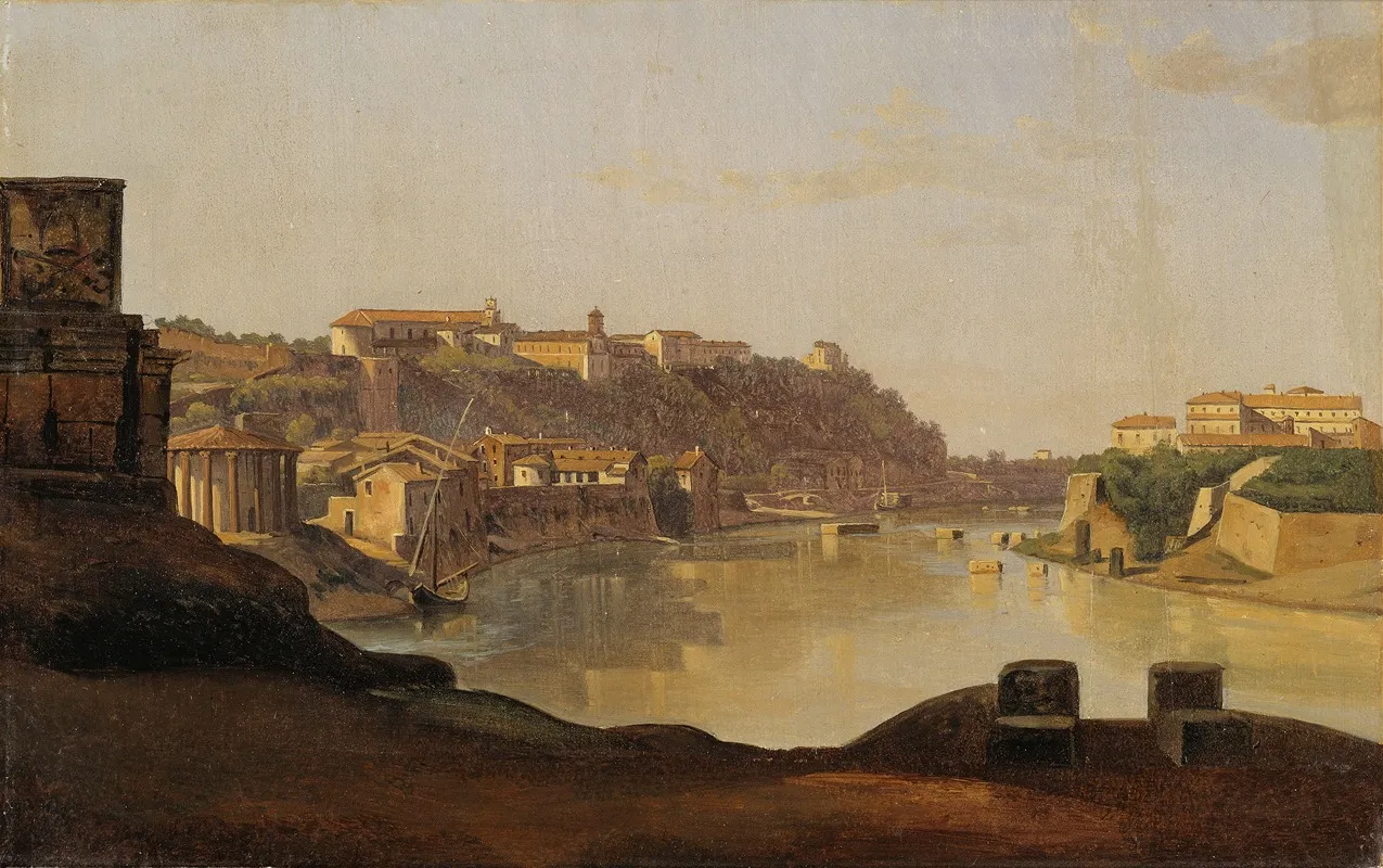 View Over The Tiber To The Aventine Rome Wall Art by Gustaf Söderberg - High-Resolution Digital Print