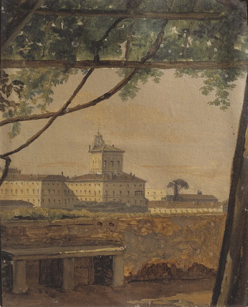 View To The Quirinal From The Villa Malta Rome Wall Art by Gustaf Söderberg - High-Resolution Digital Print