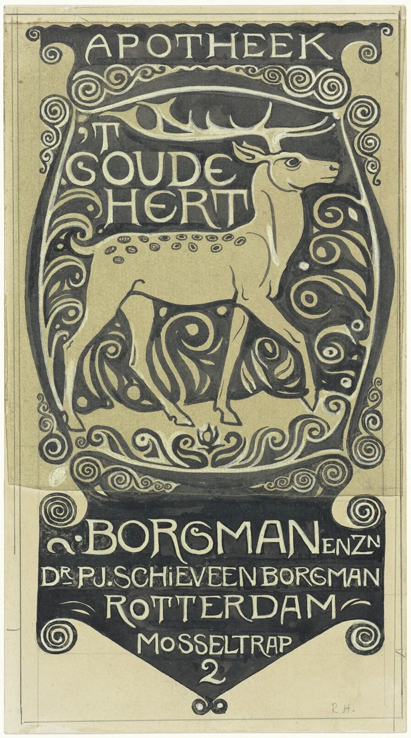 Vignet Apotheek T Goude Hert Rotterdam