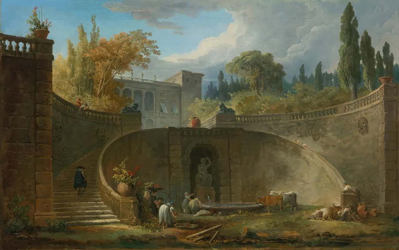 Villa Farnese With Gardens At Caprarola