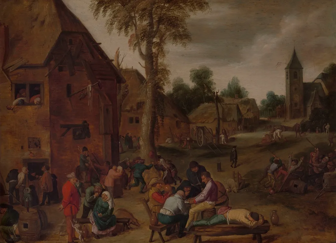 Village Fair 2 Wall Art by Adriaen Brouwer - High-Resolution Digital Print