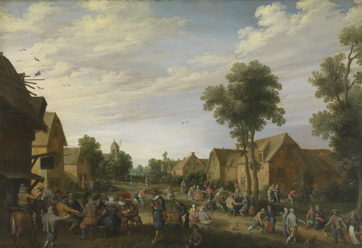 Village Fair 4 Wall Art by Joost Cornelisz Droochsloot - High-Resolution Digital Print