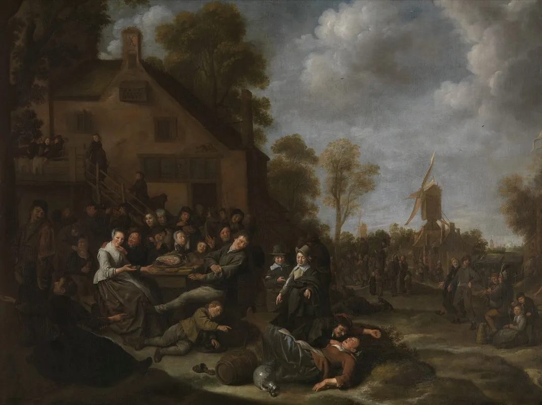 Village Feast Wall Art by Jan Miense Molenaer - High-Resolution Digital Print