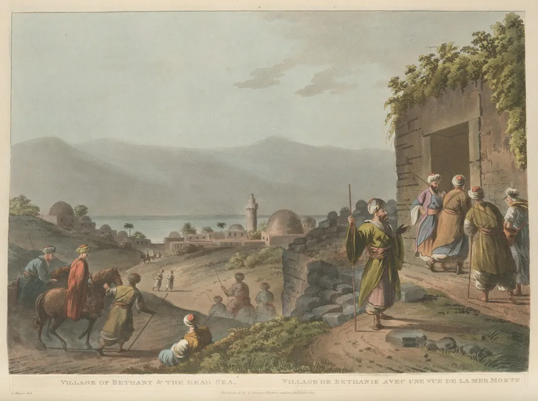 Village Of Bethany And The Dead Sea